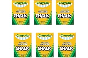 Nontoxic Anti-Dust Chalk (12 Sticks/Box) [Set of 6]