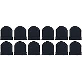 Kids Winter Beanies, 12 Pack Warm Cold Weather Hats Boys Girls Children