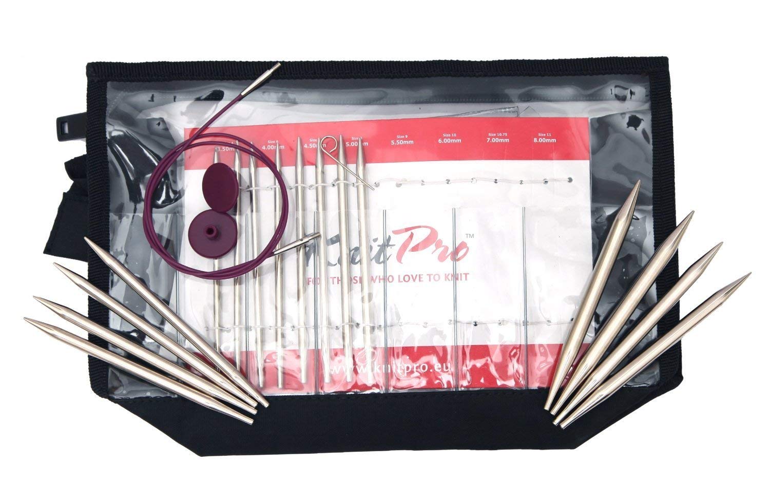 KnitPro KP10613 Nova Metal Interchangeable Needle Deluxe Set, Silver