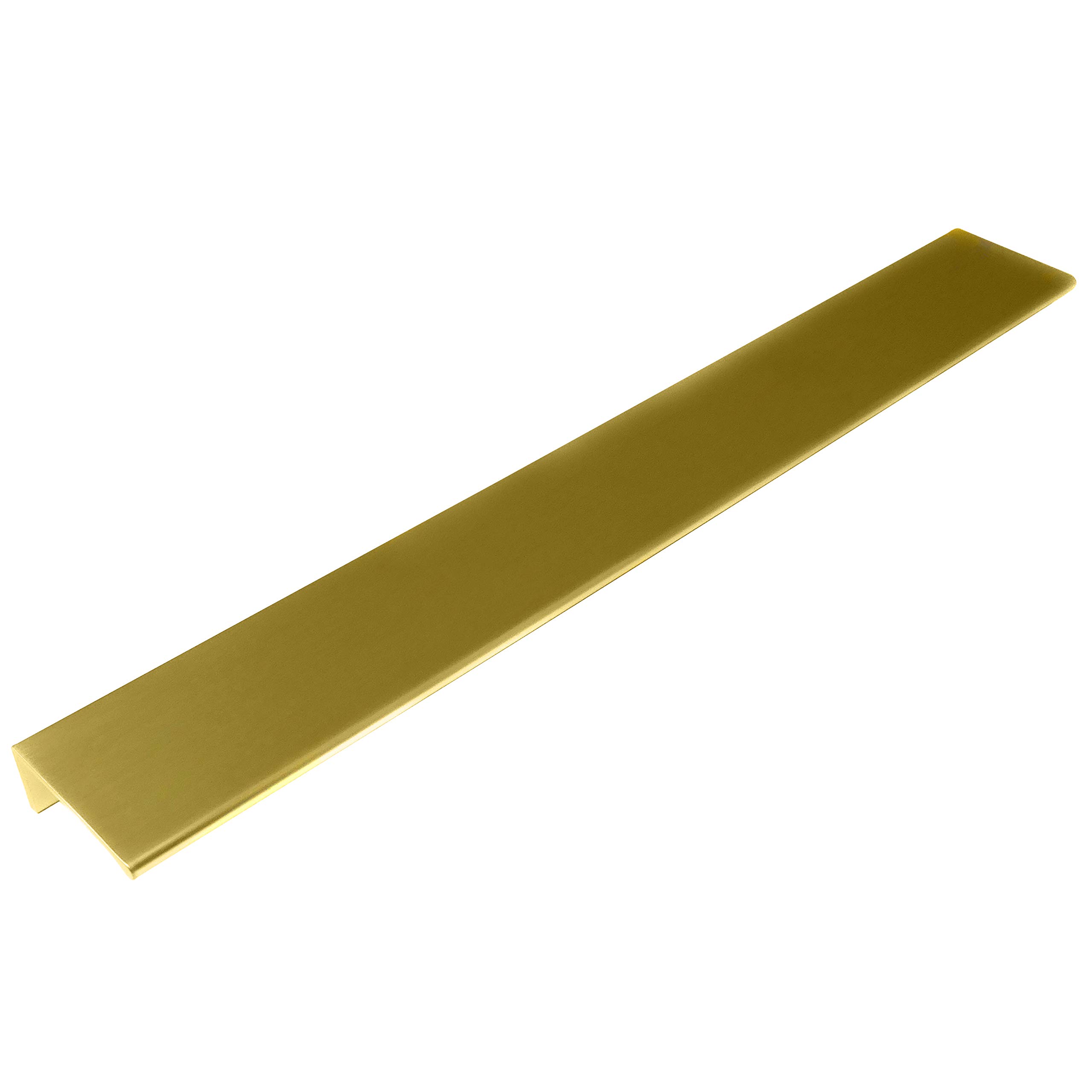 Laurey 96504-12 Inch Overall Edge Pull for Cabinet Doors and Drawer Fronts -Satin Brass