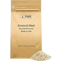 Pure Original Ingredients Almond Meal (2 lb) Gluten-Free, Use in Baking & Breads, Ground Almonds