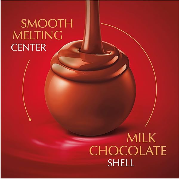 LINDT LINDOR MILK CHOCOLATE CANDY TRUFFLES, MILK CHOCOLATE WITH MELTING TRUFFLE CENTER, 15.2 OZ. BAG