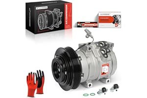 A-Premium Air Conditioner AC Compressor with Clutch Compatible with Toyota Corolla 1.8L 2003-2008, Matrix 1.8L 2003-2008