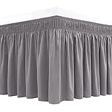 Biscaynebay Wrap Around Bed Skirts for King & Cal