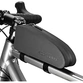 ROCKBROS Top Tube Bike 840D Nylon Waterproof Bag Bicycle Front Frame Bag | Phone Accessories Pouch with Fiberboard Supports for MTB Road City Bike Compatible with Phone Under 6.8&rdquo; (New Straps)