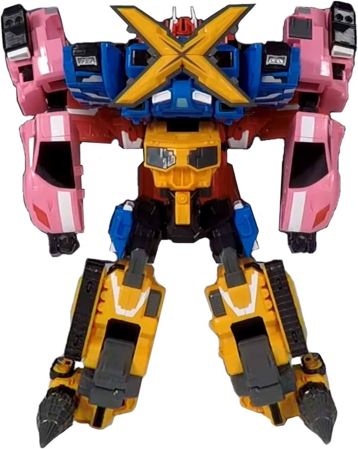 Miniforce X Commando X Machine 4 Stage Coalescence Makeover Transforming Robot Toy Set (Pack of 4)