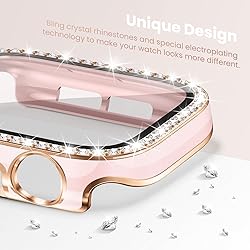 Goton 2-Pack Bling Case for Apple Watch Screen