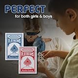 1ABOVE Twin Pack Playing Cards Red Blue Plastic Coated Durable view 6