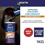 Bostik Colours for Cement Red 1kg Colour Powder for Concrete Mortar Render view 2