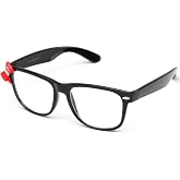 Newbee Fashion IG Women Cute Fancy Bow Clear Lens Glasses Thick Frame Nerd Geek