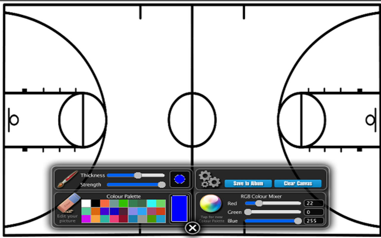 Basketball Coach Diagram