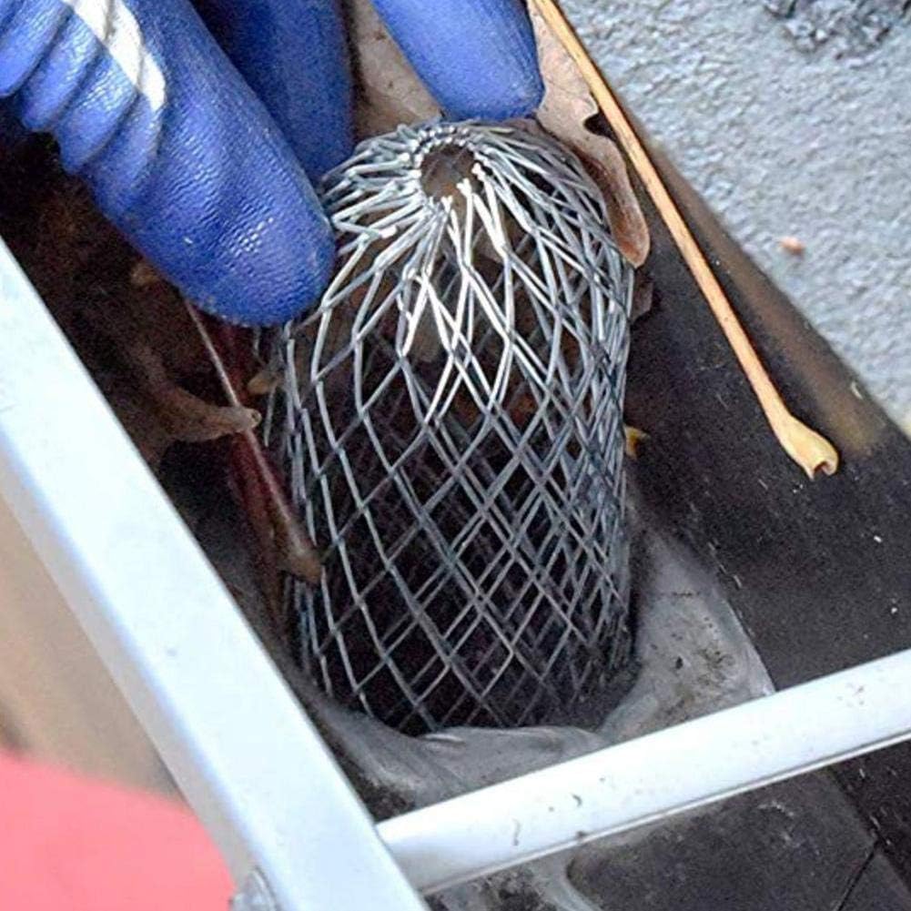 Protezione Grondaia 4 Pezzi - Griglia Alluminio Per Tubi 3-15cm Antintasamento - Foto 2