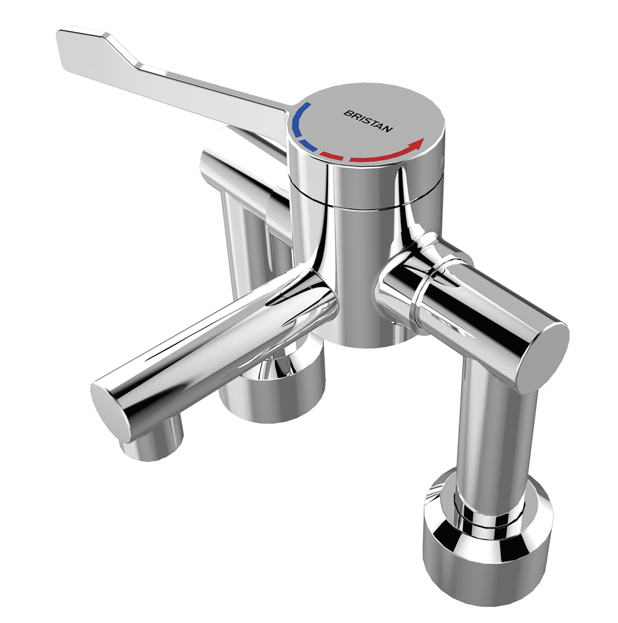 Bristan H64DMT2 Thermostatic Deck Mount TMV3 HTM64 Mixer Tap, Chrome