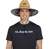 Quiksilver Men's Wide Brim Outdoor Lifeguard Straw Sun Hat