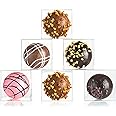 SLShePack 70 PCS 1 4/7 x 1 4/7 x 1 4/7 Inch Clear Single Chocolate Truffle Boxes Small Candy Boxes Treat Boxes Party Favors Boxes for Party Wedding