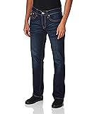 True Religion mens Ricky Straight Leg Jeans, Muddy