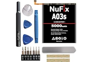 NuFix Battery Replacement for Samsung A03s HQ-50S (Battery + Pro Kit)