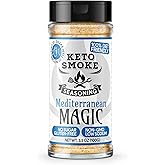 Keto Smoke Mediterranean Magic – All Purpose Herbaceous Seasoning, 3.5 oz Bottle | Diet Friendly, Sugar-Free, Gluten-Free, Low Sodium, Non-GMO