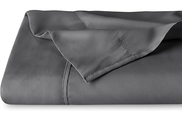 Bare Home Flat Top Sheet Premium 1800 Ultra-Soft Microfiber Collection - Double Brushed, Hypoallergenic, Wrinkle Resistant, E