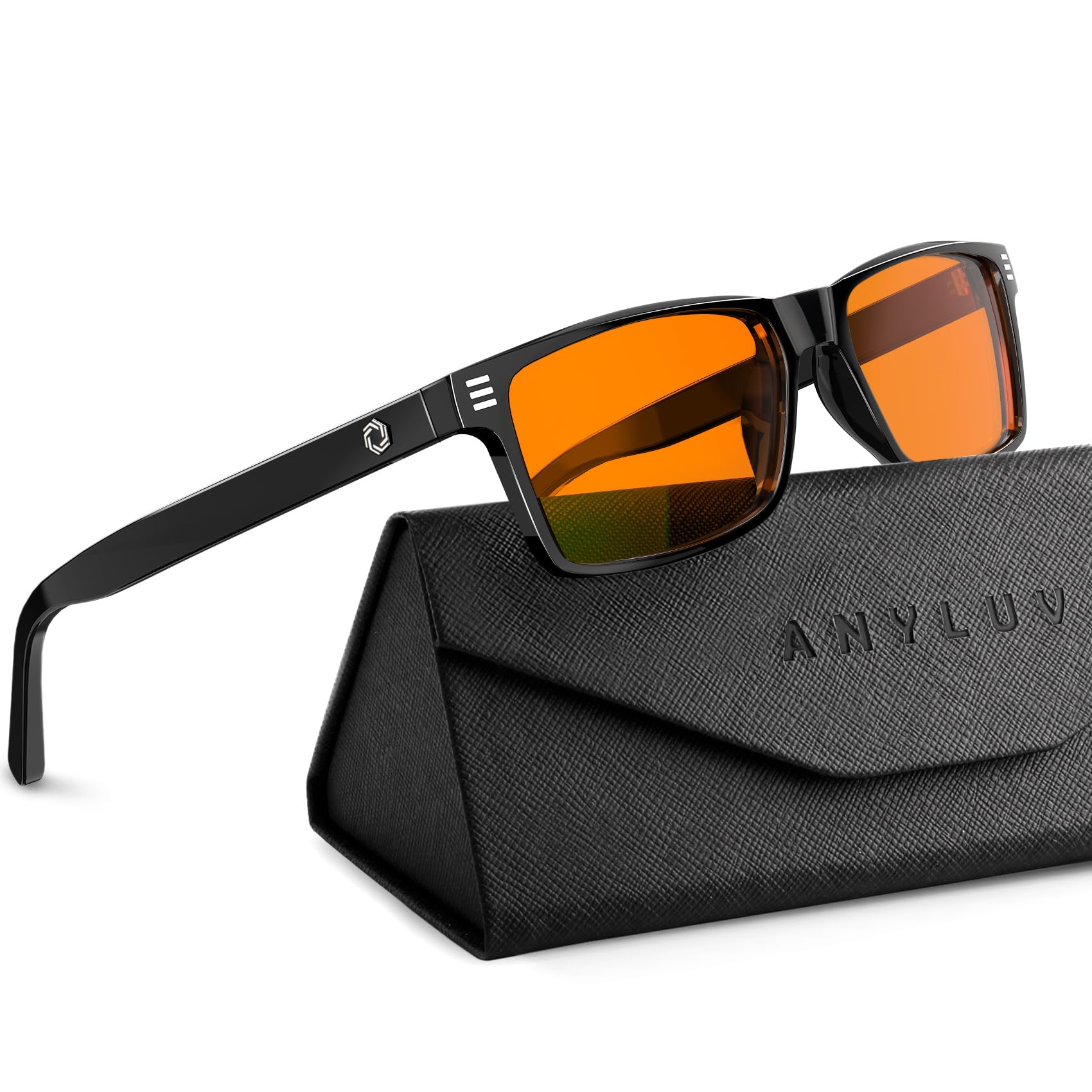 Photo 1 of ANYLUV Blue Light Glasses Men Woman, Blue Light Blocking Glasses for Computer Gaming, Eye Strain Relief Eye Protection