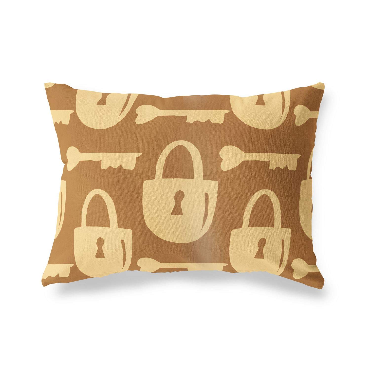 BonaMaison Decorative Cushion Cover, Brown Tones Throw Pillow Covers, Home Decorative Pillowcases for Livingroom, Sofa, Bedroom, Size: 45X60 Cm - Designed and Manufactured in Turkey