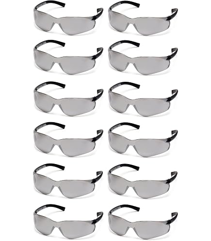 Amazon.com: Pyramex S2575S Ztek Safety Glasses Blue Mirror with