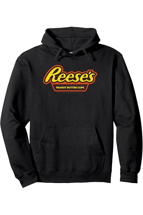 Amazon.com: Reese's Peanut Butter Cups Iconic Classic Logo Pullover Hoodie  : Clothing, Shoes \u0026 Jewelry