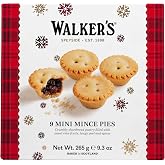 Walker&rsquo;s Mini Mince Pies - 9 Count Box - Luxury Holiday Treats and Dessert from Scotland, Suitable for Vegetarians