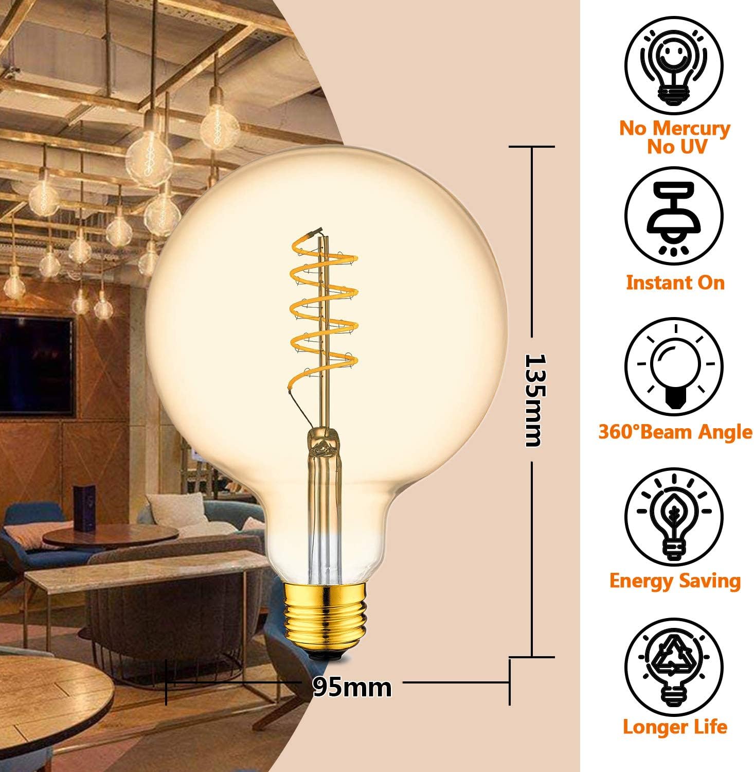 Vintage Edison Light Bulb - Image 3