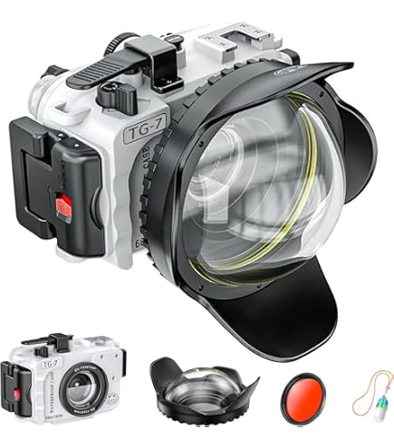 Amazon.com : Seafrogs 60m/195ft Underwater Camera Housing for