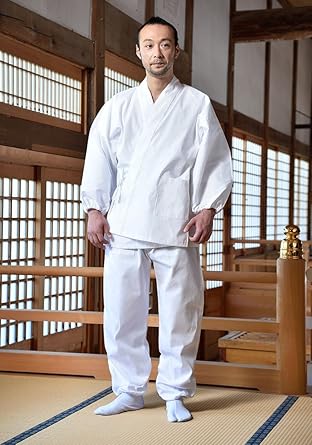 Amazon 作務衣 白 綿作務衣 京都 無地 メンズ レディース 男女