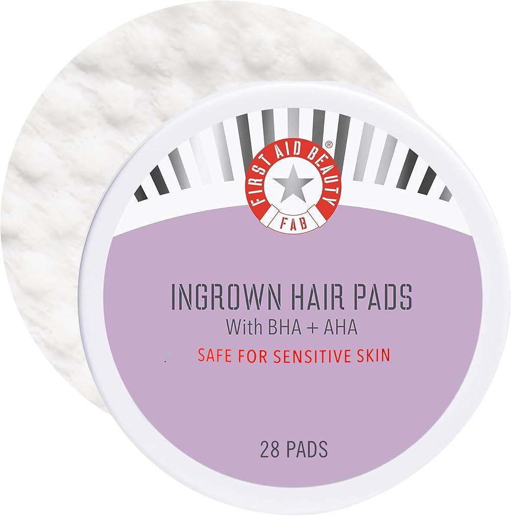 First Aid Beauty Ingrown Hair Pads with BHA AHA 28 Count