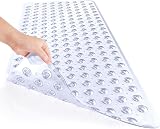 MOONLIGHT20015 Shower Bath Mat Non Slip Anti Mould PVC 70x38cm Clear view 7