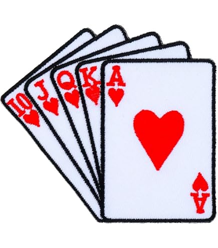 Topt Mili Ecusson Textile Las Vegas Poker – As De Poker 10×7,5 Cm – Patch Badge USA Pour Veste, Sac Ou Collection