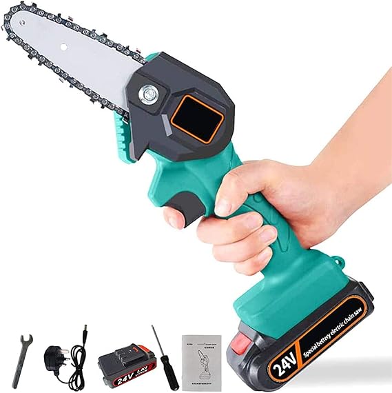 Handheld Cordless Chainsaw Mini 4Inch Cordless Electric Protable
