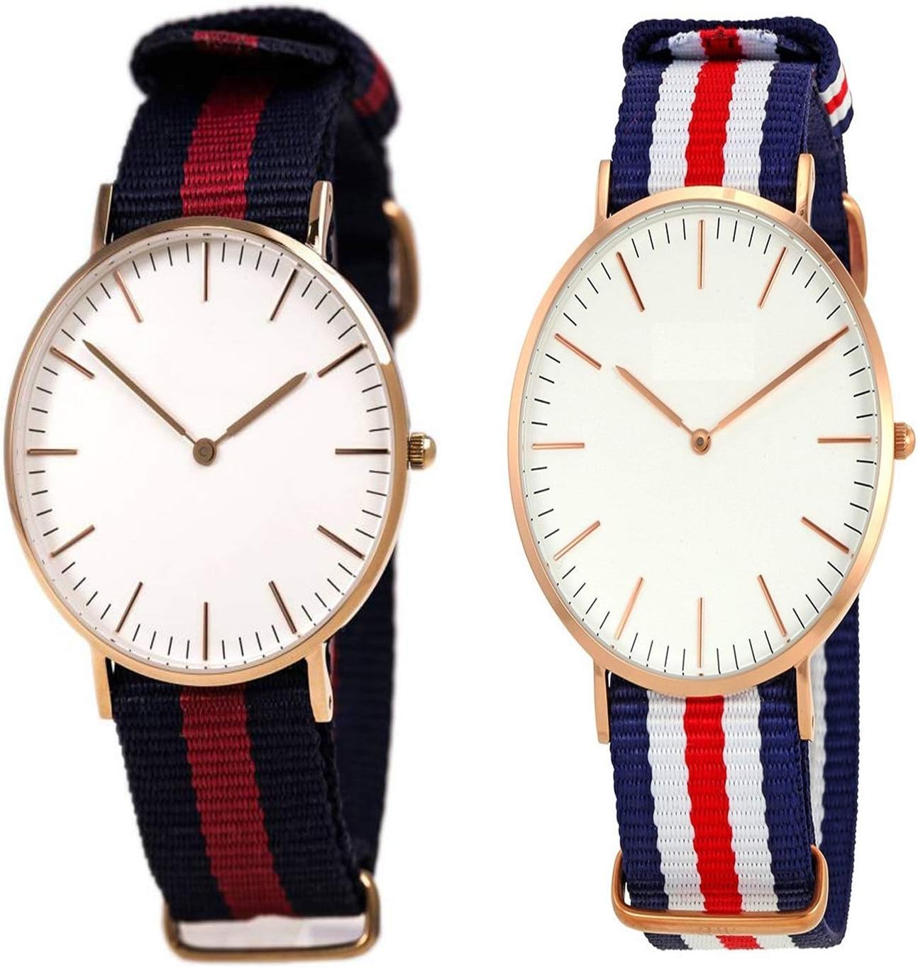 TONSY Analogue White Dial Combo 2 for Boys and Girl's Watch for Men and Women Unisex Wrist Watch Couple Combo