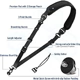 KTUEOV Camera Strap Quick Release Shoulder Padded Nylon Adjustable w/ Safety view 2