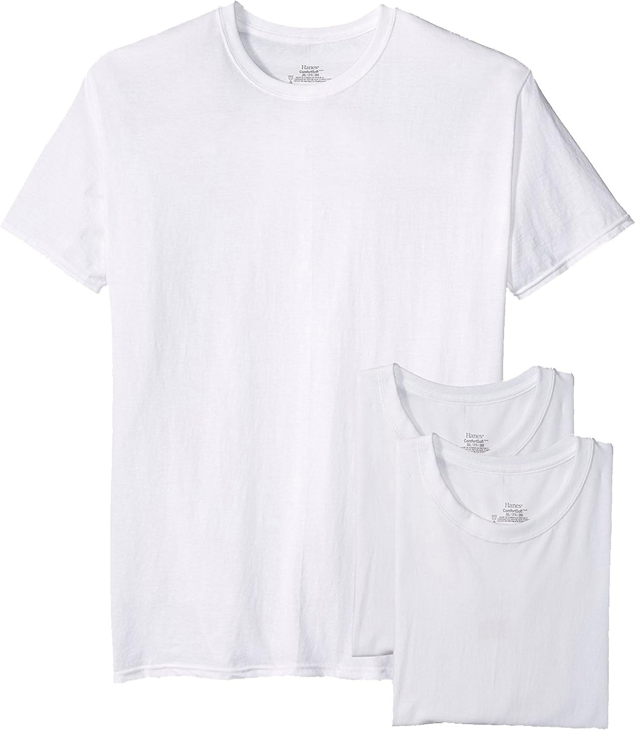hanes white t