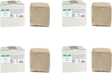 Gray AMACO AMA46317P Air Dry Clay 25 lbs.