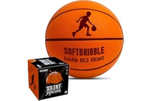 GalaHub Silent Basketball Airless Indoor Training Ball 2026 New Upgraded Soft Foam Noiseless Basketball | Soundless Ball for Indoor Training and Quiet Dribbling | Gift for Sport Lover