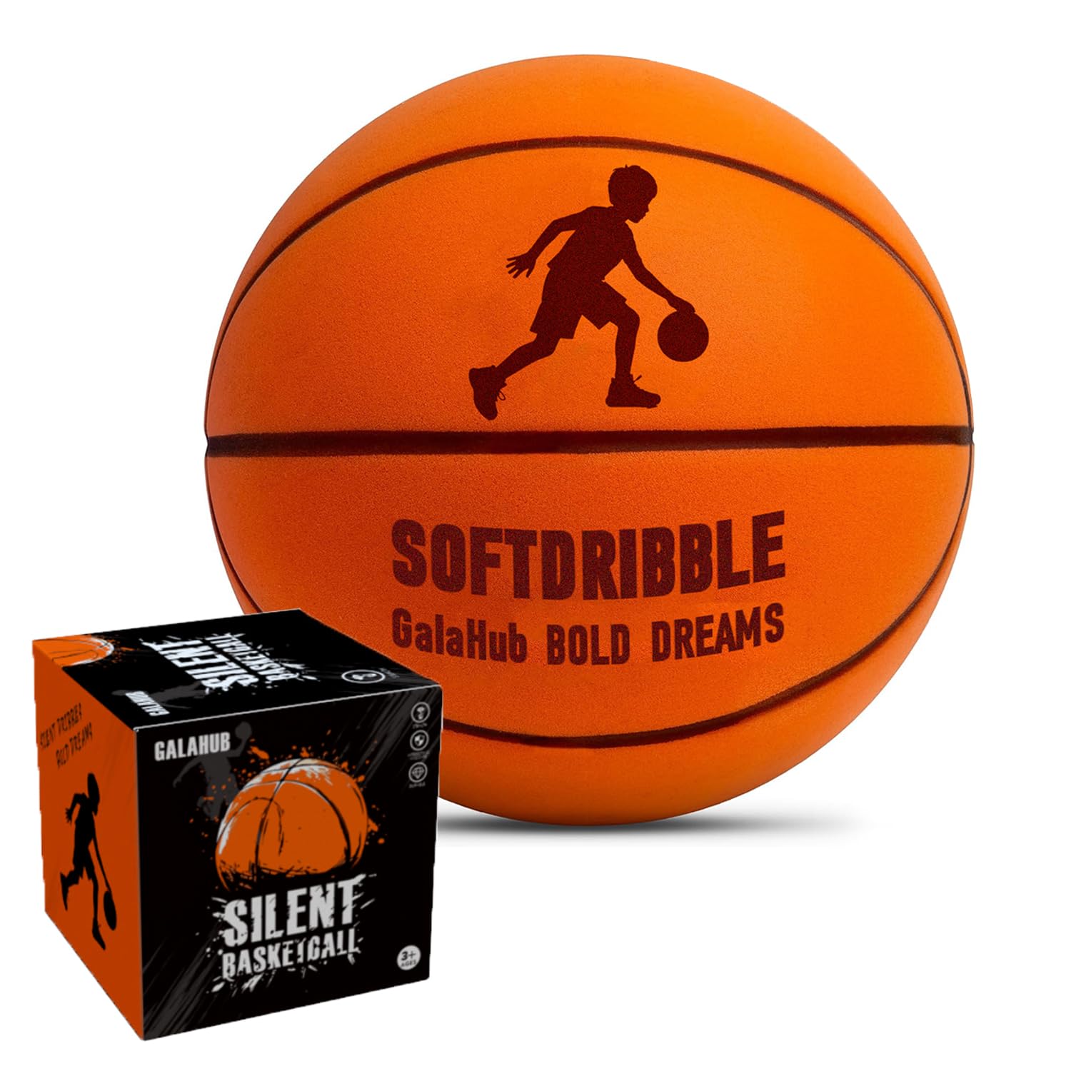 Photo 1 of GalaHub Silent Basketball Size 7?29.5’’? 2025 New Upgraded | Soft Foam Indoor Basketball for Kids & Adults, Quiet Bounce, Durable & Safe for Home, Office, and Dorm Room