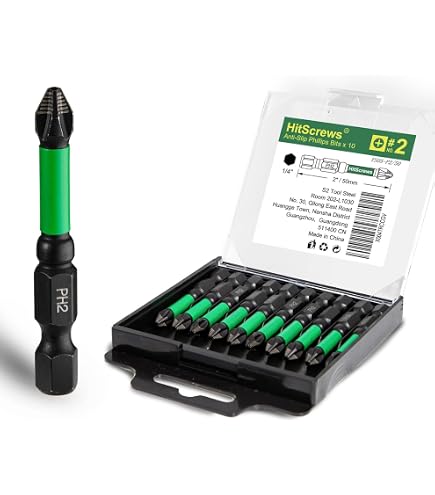 VEGA 100pc Professional Grade Philips #2 Power Tool Screwdriver