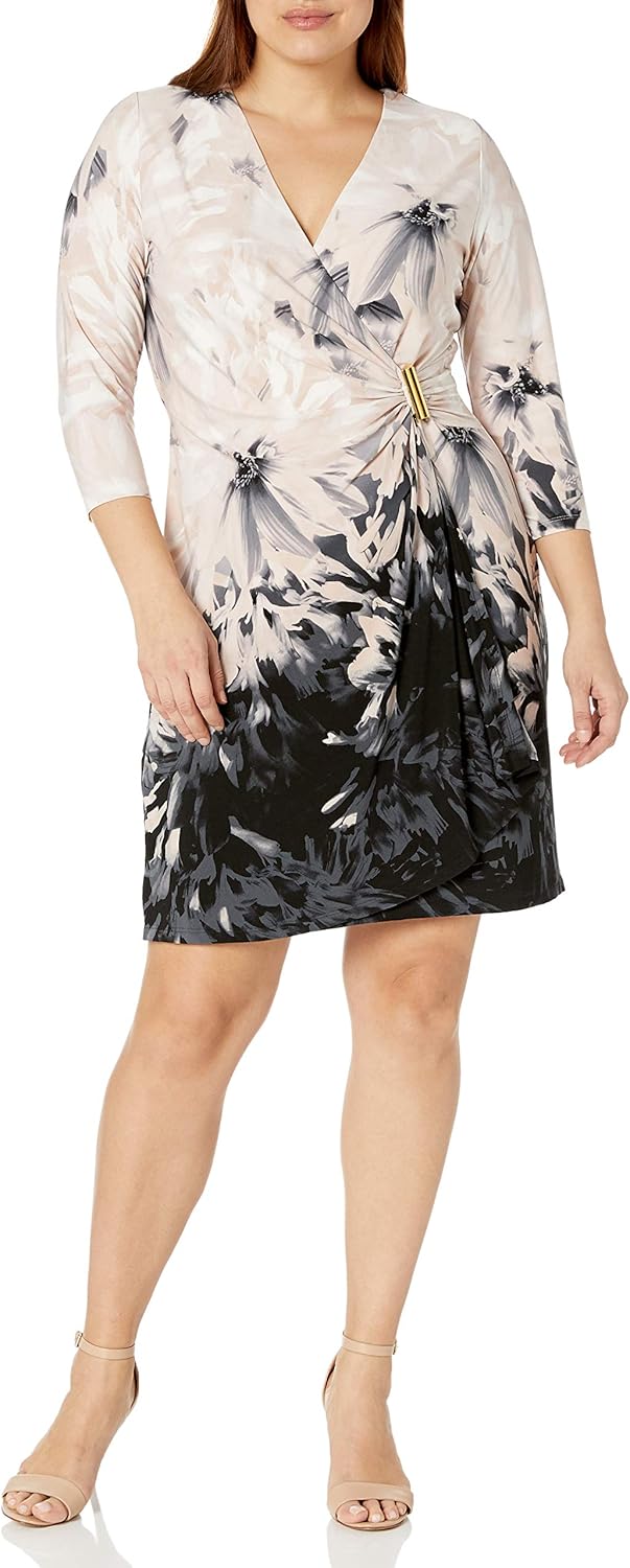 plus size wrap dress amazon