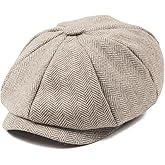 JANGOUL Boys Vintage Newsboy Cap Tweed Flat Beret Cabbie Hat for Kids Toddler Pageboy