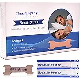 Chargen Medium Breathe Better Nasal Strips to Reduce Snoring Drug-Free Works Instantly to Improve Sleep Relieve Nasal Congestion (50Count)