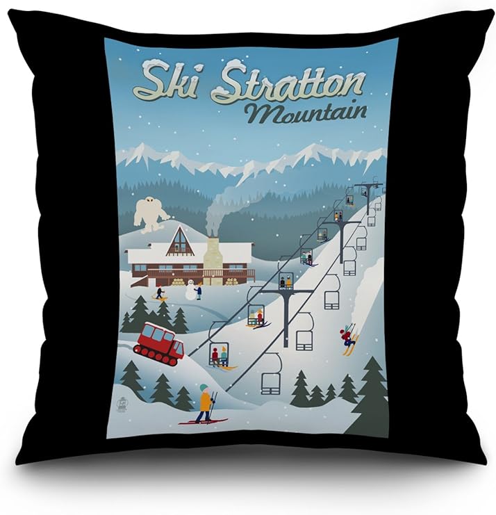 Amazon Com Lantern Press Stratton Mountain Vermont Retro Ski