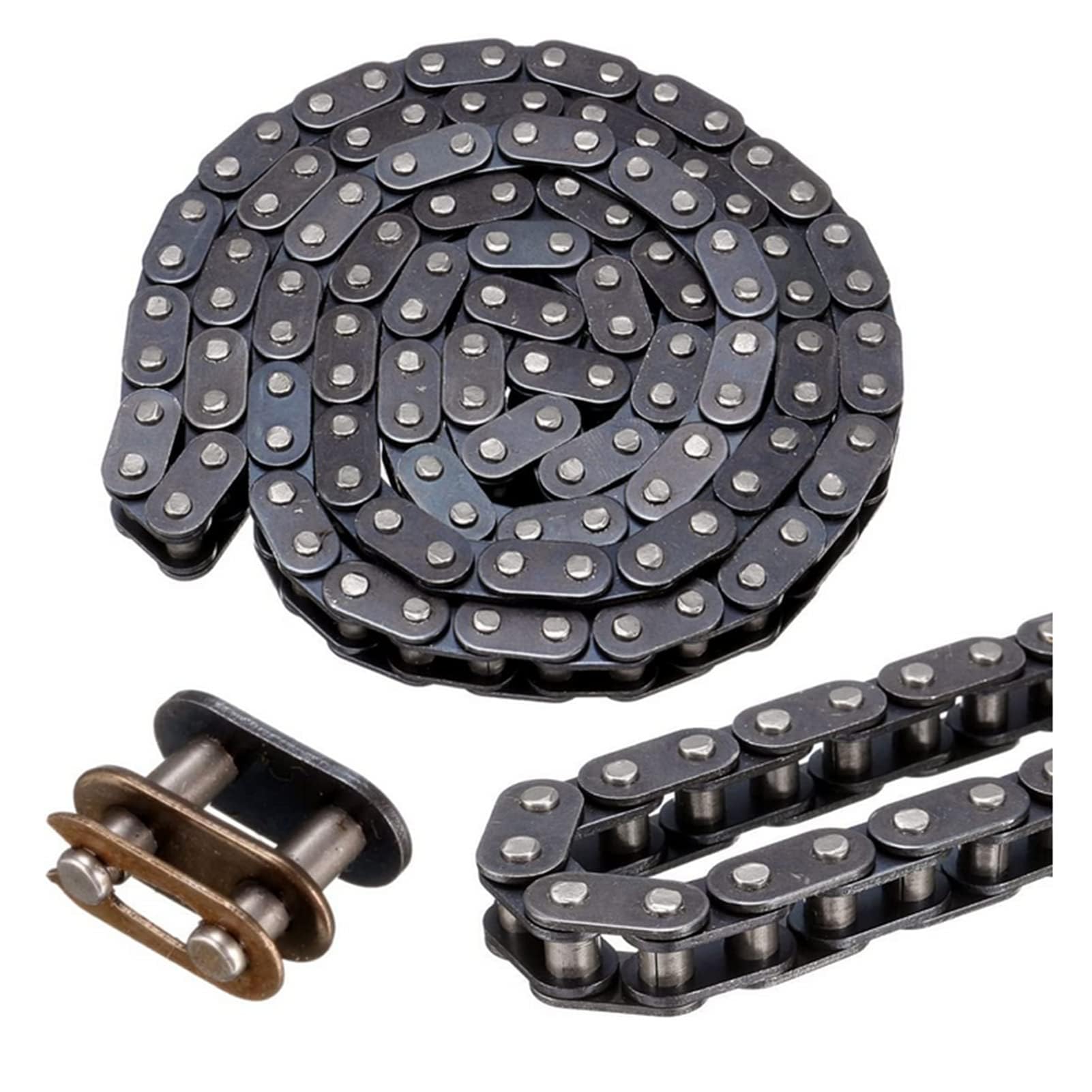 Viviance T8F Chain Belt With Buckle Link Inside and outside 118 For 43cc 47cc 49cc Mini Dirt ATV Quad Mini Moto