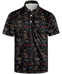 Funny Golf Shirts for Men Crazy Funny Golf Polo