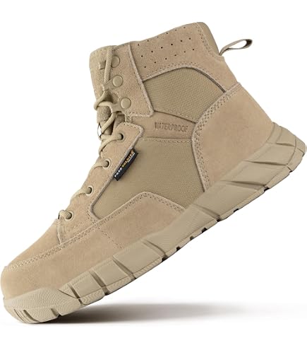 Amazon.com: FREE SOLDIER Waterproof Hiking Work Boots Men display picture 2