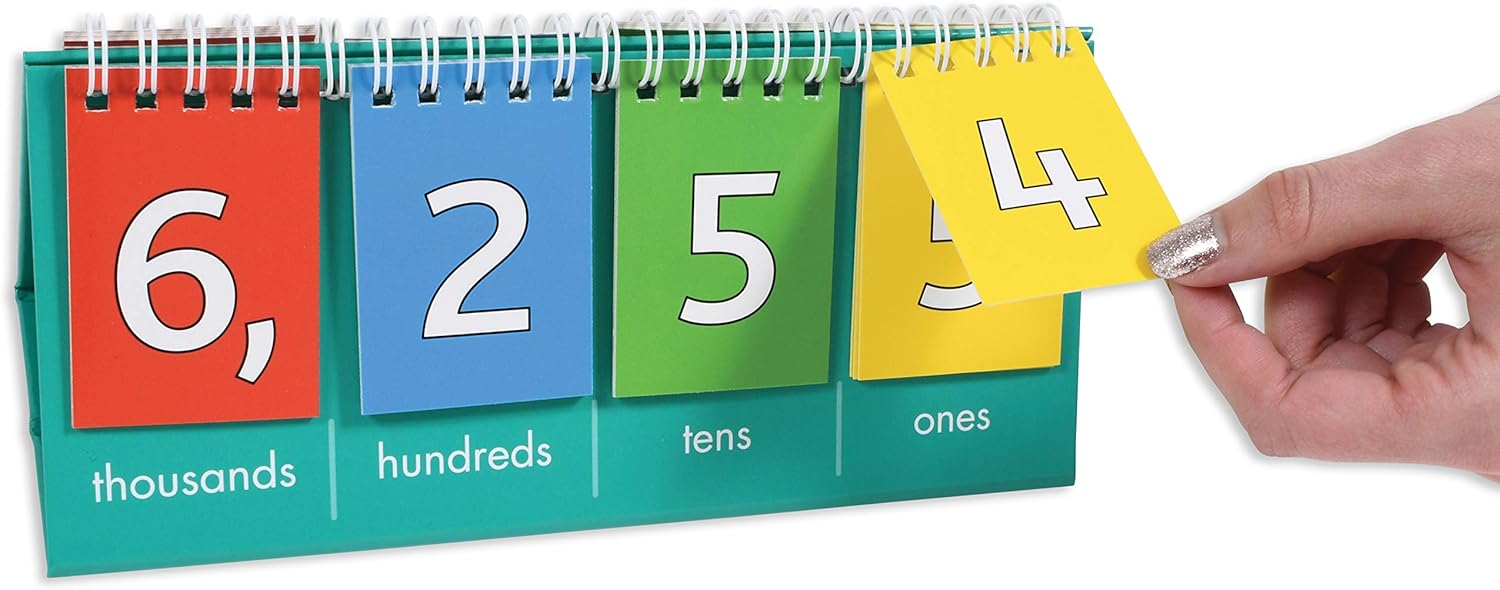 Edx Education Student Place Value Flip Chart - Thousands - Learn to Count by Ones, Tens, Hundreds and Thousands: Office Products